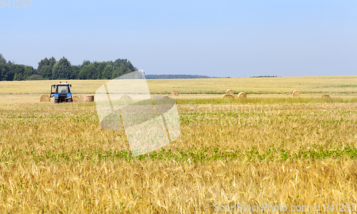 Image of tractor in the field