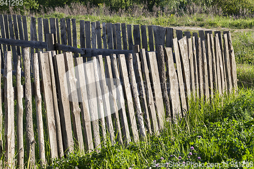 Image of Old wooden fence