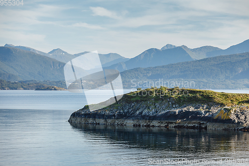 Image of Beautiful view on norwegian fjords