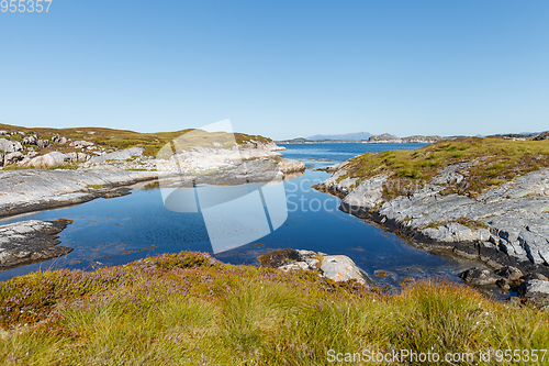 Image of Beautiful view on norwegian fjords