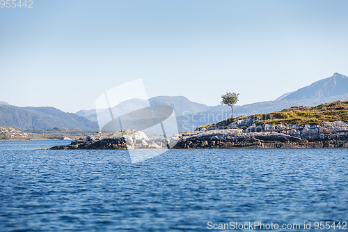 Image of Beautiful view on norwegian fjords