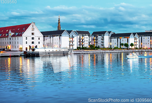 Image of  Christianshavn churh and residential buildings