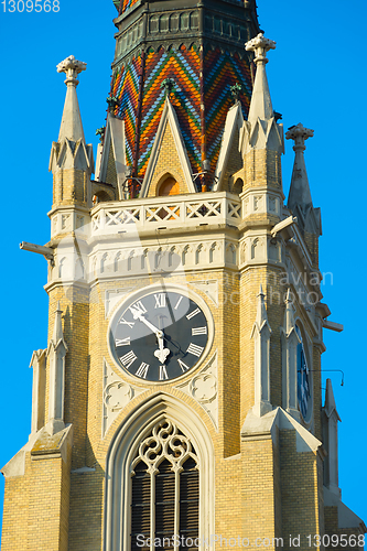 Image of Church clock Novi Sad, Serbia 