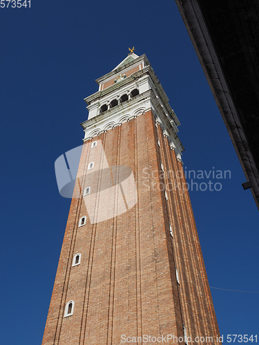 Image of St Mark campanile in Venice