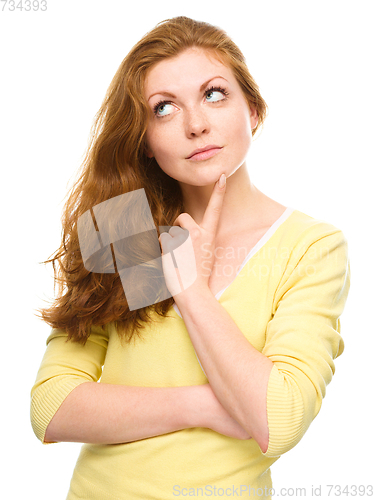 Image of Portrait of a happy young woman