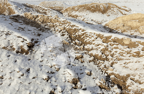 Image of Sand under snow