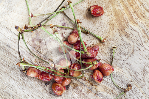 Image of remains of cherries