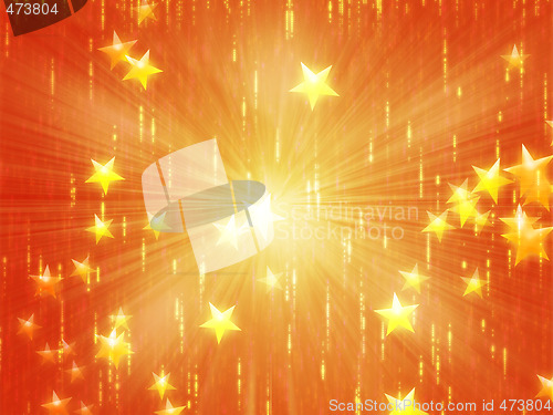 Image of Flying stars illustration