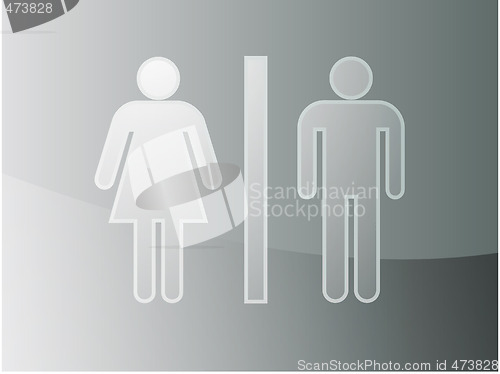 Image of Toilet symbol illustration