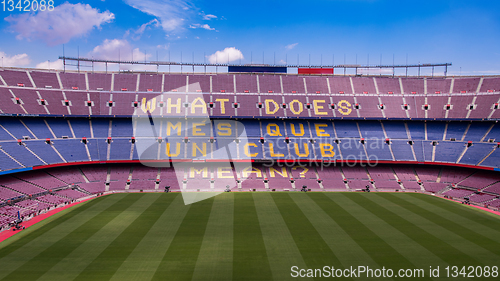 Image of Camp Nou In Barcelona Spain