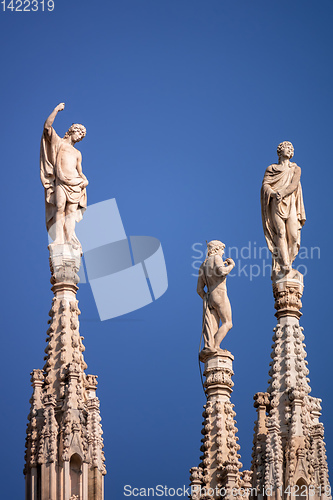 Image of statue at Cathedral Milan Italy