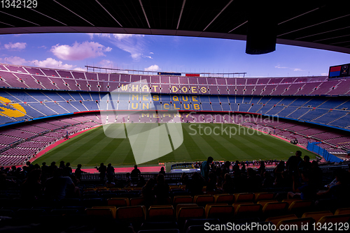 Image of Camp Nou In Barcelona Spain