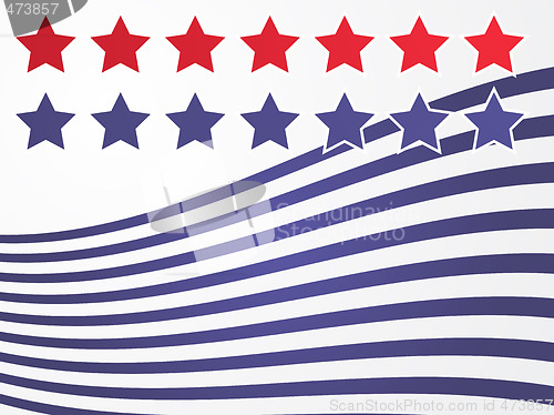 Image of Stars and stripes illustration