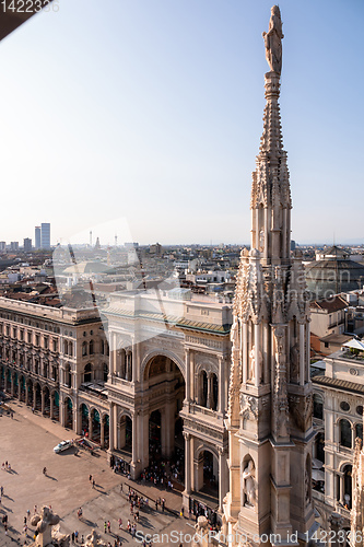 Image of statue at Cathedral Milan Italy