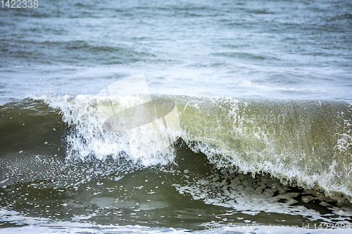 Image of stormy ocean scenery background