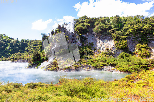 Image of volcanic activities at waimangu