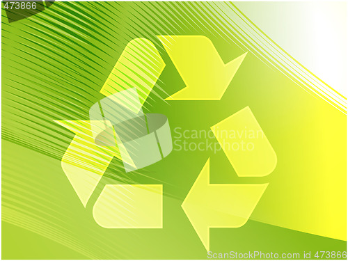 Image of Recycling eco symbol