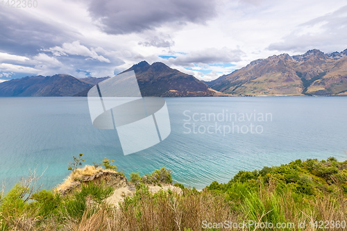 Image of scenery at Lake Te Anau, New Zealand