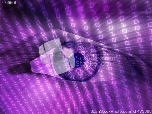 Image of Electronic eye illustration