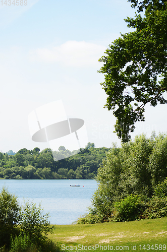 Image of Lone boat on Bewl Water in Tunbridge Wells