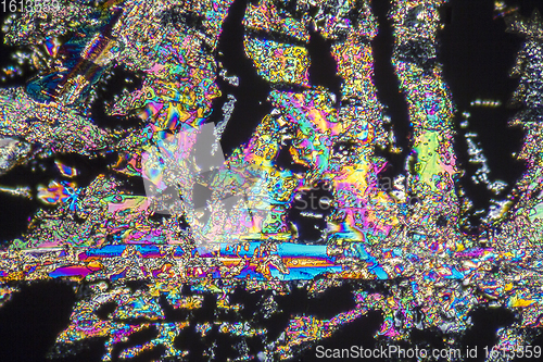 Image of liquid fertilizer microcrystals