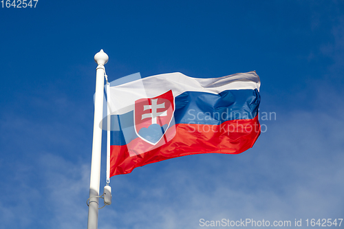 Image of Waving flag of Slovakia