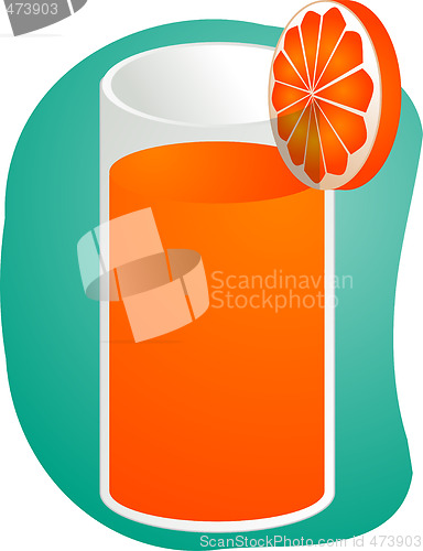 Image of Orange juice illustration