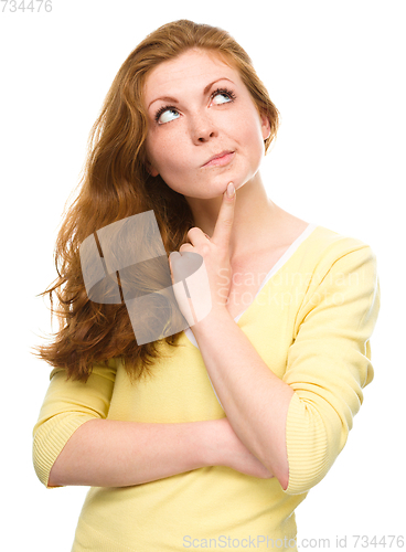 Image of Portrait of a happy young woman