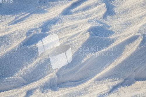 Image of Snowdrifts, a field in winter