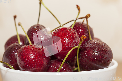 Image of Red ripe cherry