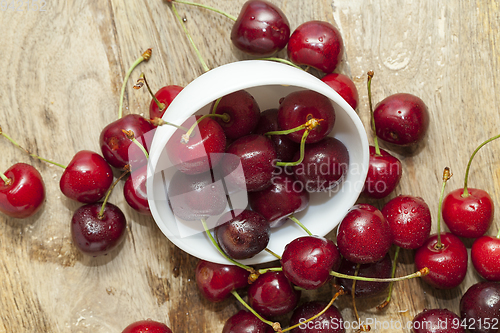 Image of Red ripe cherry