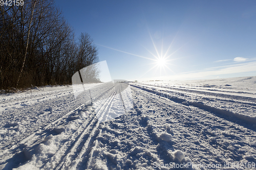 Image of Road under the snow