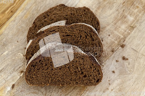 Image of three fresh bread slices