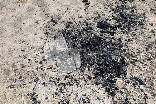 Image of Black coal burning