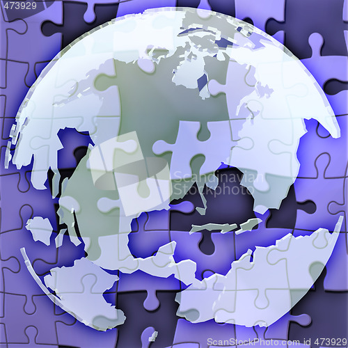 Image of Globe of Americas
