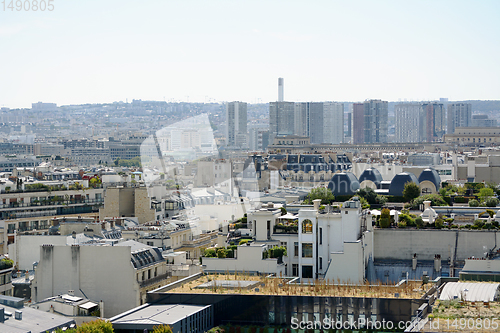 Image of Paris cityscape with roof gardens