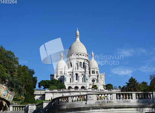 Image of Roman Catholic Sacre Coeur basilica in Paris