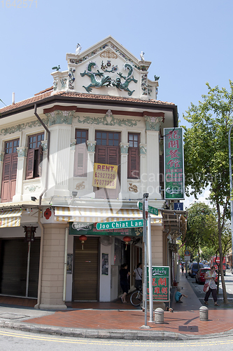 Image of Colorful historical Shop house in Singapore Joo Chiat area