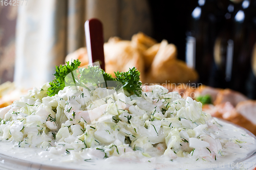 Image of Cucumber and shrimp salad
