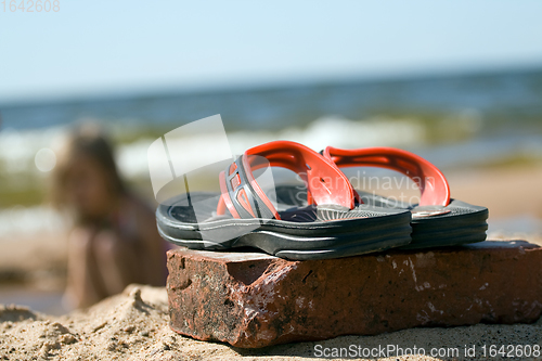 Image of Beach slippers