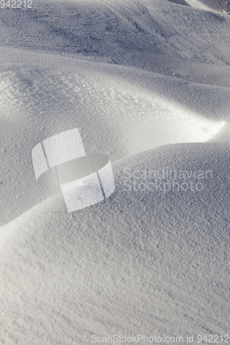 Image of Snow drifts in winter