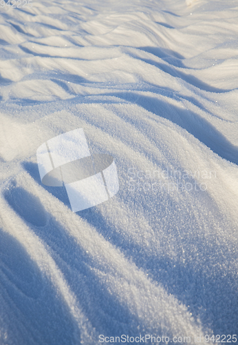 Image of Snowdrifts, a field in winter