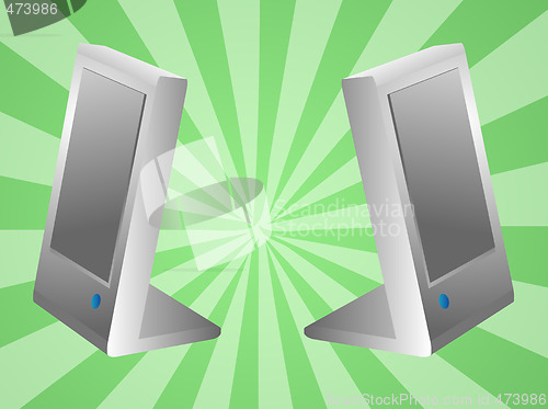 Image of Computer speakers illustration