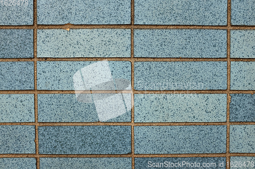 Image of Speckled blue tiles background 