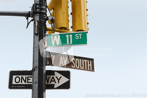 Image of Street signs on the corner of 7th Ave South and West 11th Street