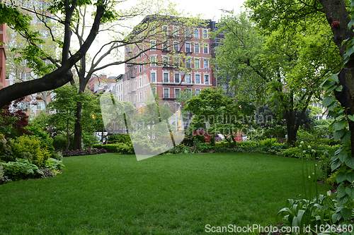 Image of Peaceful Jefferson Market Garden in Greenwich Village, New York 
