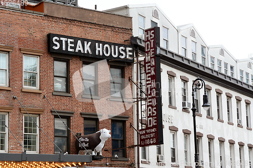 Image of Exterior of Old Homestead Steak House on Ninth Avenue, New York 