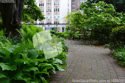 Image of Pathway in Jefferson Market Garden, New York