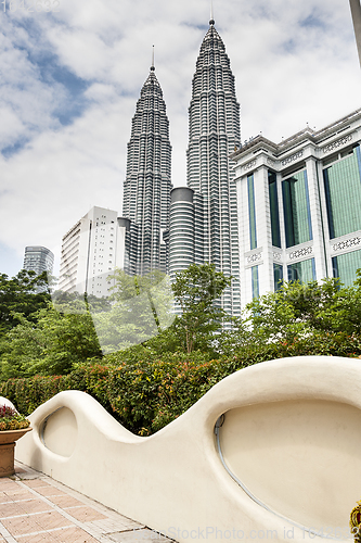 Image of Petronas Twin Towers as from Malaysia Tourism Centre yard