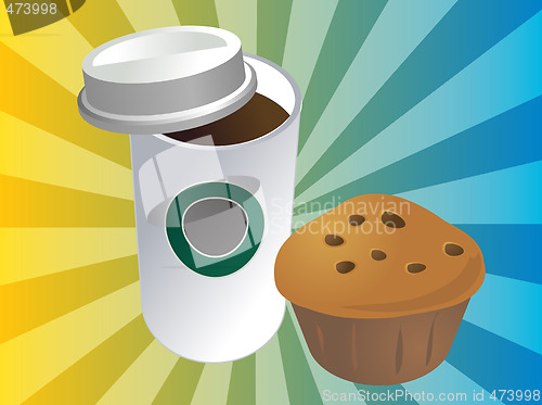 Image of Coffee and muffin